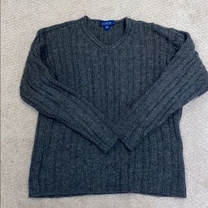 J. Crew Gray V-neck Sweater